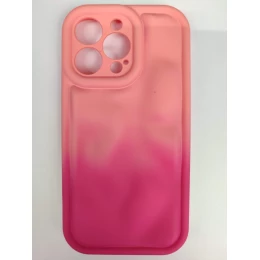 Чехол силиконовый iPhone 13 Pro Max ДУТЫЙ розово-фуксия
