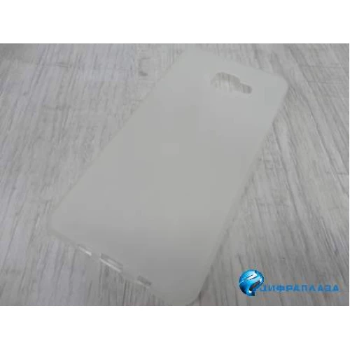Чехол силиконовый матовый Samsung A7 2016 (A710) белый