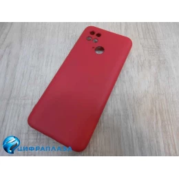 Чехол силиконовый POCO С40 Slicon Cover Nano вишневый