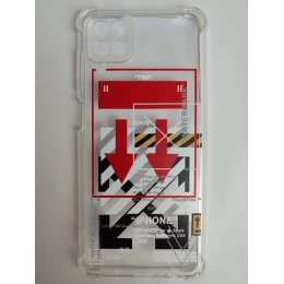 Чехол силиконовый Samsung A12 Funny Print (027)