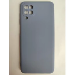 Чехол силиконовый Samsung A12 Silicone Cover Nano космический серый