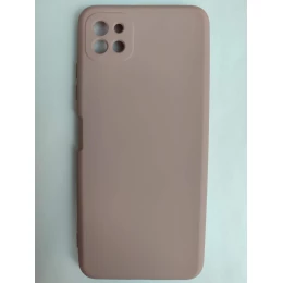 Чехол силиконовый Samsung A22 5G/A22s Silicone Cover пудровый