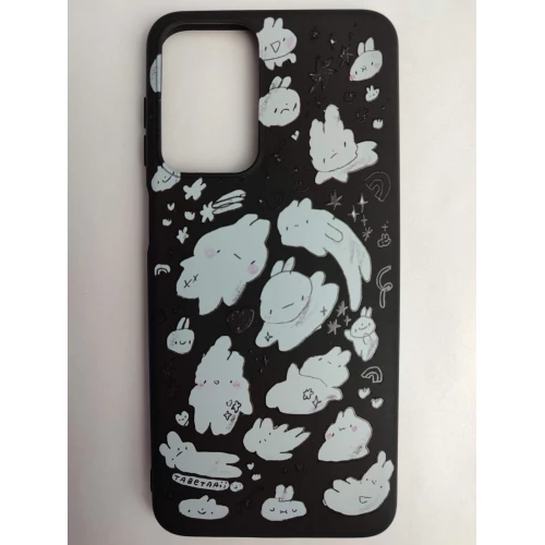 Чехол силиконовый Samsung A23 Black Print (005)