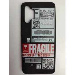 Чехол силиконовый Samsung A32 Black Print (002)