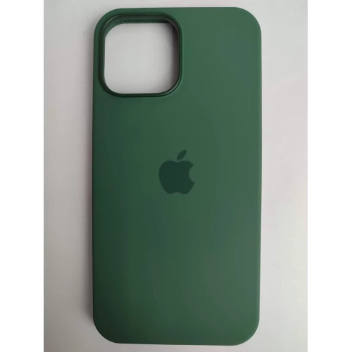 Чехол силиконовый Silicone Case MagSafe ORG iPhone 13 Pro Max темно-зеленый