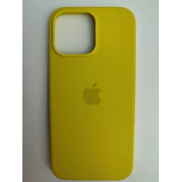 Чехол силиконовый Silicone Case MagSafe ORG iPhone 16 Pro Max желтый