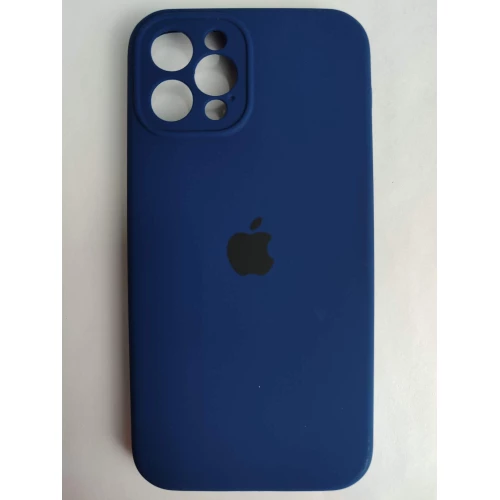 Чехол силиконовый Silicone Case ORG iPhone 12 Pro (защита камеры) (39) темно-синий