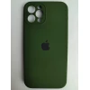 Чехол силиконовый Silicone Case ORG iPhone 12 Pro (защита камеры) (40) темно-зеленый