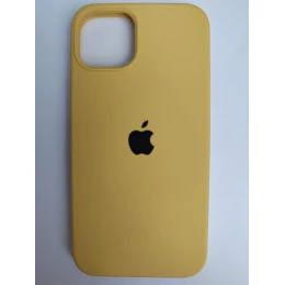 Чехол силиконовый Silicone Case ORG iPhone 13 бледно-желтый (37)