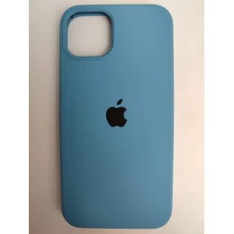 Чехол силиконовый Silicone Case ORG iPhone 13 голубой (46)