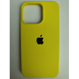 Чехол силиконовый Silicone Case ORG iPhone 13 Pro (32) ярко-желтый