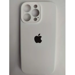 Чехол силиконовый Silicone Case ORG iPhone 16 Pro Max (защита камеры) белый