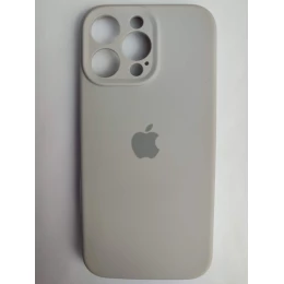 Чехол силиконовый Silicone Case ORG iPhone 16 Pro Max (защита камеры) бежевый