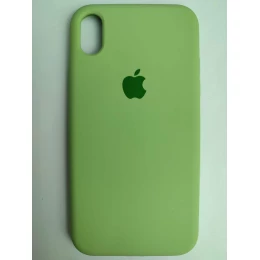 Чехол силиконовый Silicone Case ORG iPhone XR (полная защита) (001) зеленый