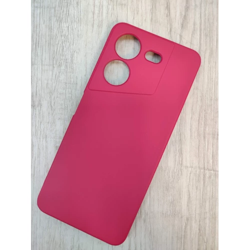 Чехол силиконовый Tecno Pova 5 Silicone Cover Nano вишневый