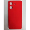Чехол силиконовый Xiaomi Redmi 13C/POCO C65 Silicone Cover без лого красный