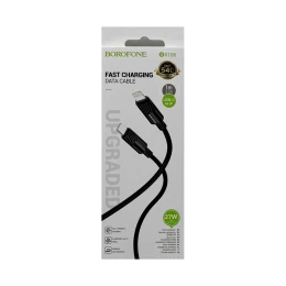 Кабель Lightning - Type-C BOROFONE BX106 (27W/3A/1m) черный