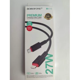 Кабель Lightning - Type-C BOROFONE BX110 (27W/1m) черный