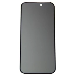 Защитное стекло iPhone 16 АНТИШПИОН черное