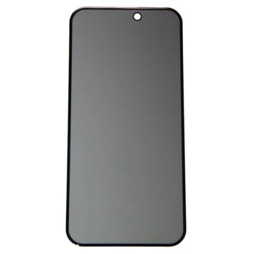 Защитное стекло iPhone 16 АНТИШПИОН черное